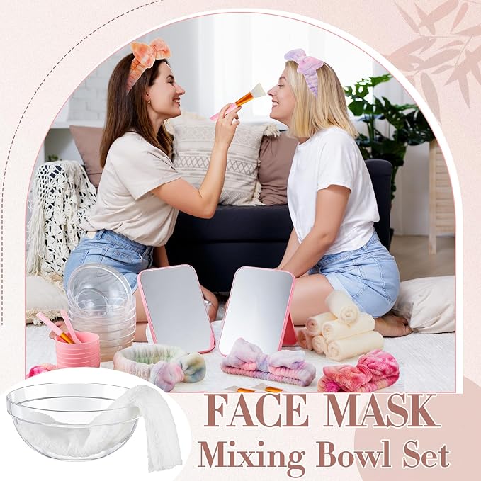 Teenyyou 8 Set Spa Tie Dye Pink and Purple Supplies - Image 5