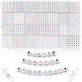1400 PCS 6x6mm Cube Alphabet Letter Beads by artificialplants
