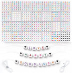 1400 PCS 6x6mm Cube Alphabet Letter Beads by artificialplants