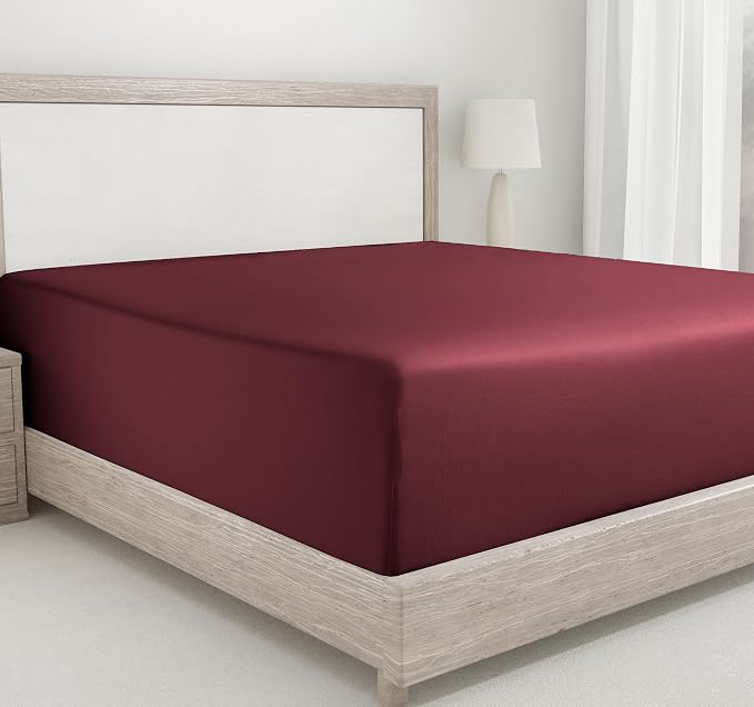 California Design Den King Size Fitted Sheet Only, Deep Pocket Soft 400 Thread by CaliforniaDesignDen
