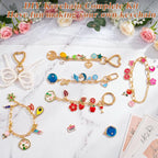 569Pcs Charms Lip Gloss Keychain Making Kit, Bracelet Making Kit, DIY Bag Charm - Image 6