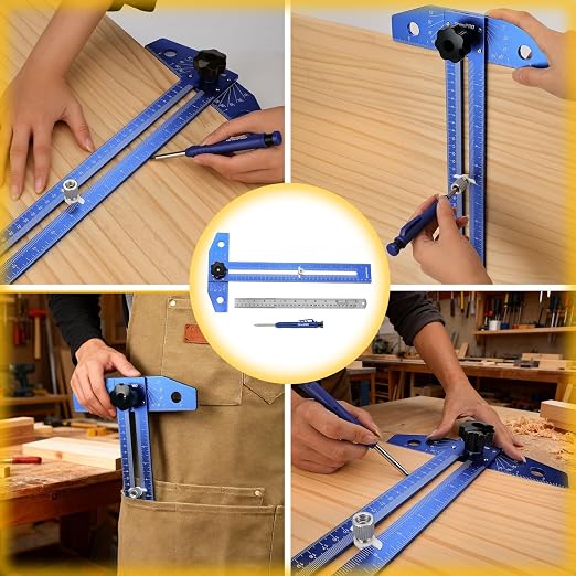 GRENPRO Woodworking Scriber Marking Line Ruler - Image 6