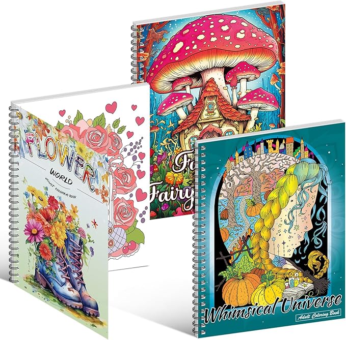 Kalysky Adult Coloring Book Set:3 Coloring Books by Kalysky