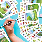 24 Sheets Insect & Bugs Jar Scene Stickers, Make Your Own Bug Jar Sticker - Image 5