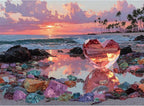 500 Piece Jigsaw Puzzle for Adults – Beach Glass Heart Jigsaw Puzzles 500 Pieces by Unknown
