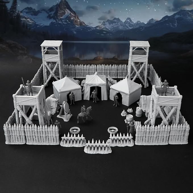 AUSPDICE AF676 Medieval Military Camp RPG Terrain Set by AUSPDICE