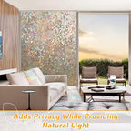 LUTE Rainbow Window Privacy Film, Stained Cling, 17.5" x 78.7" | 3D Decorative - Image 7