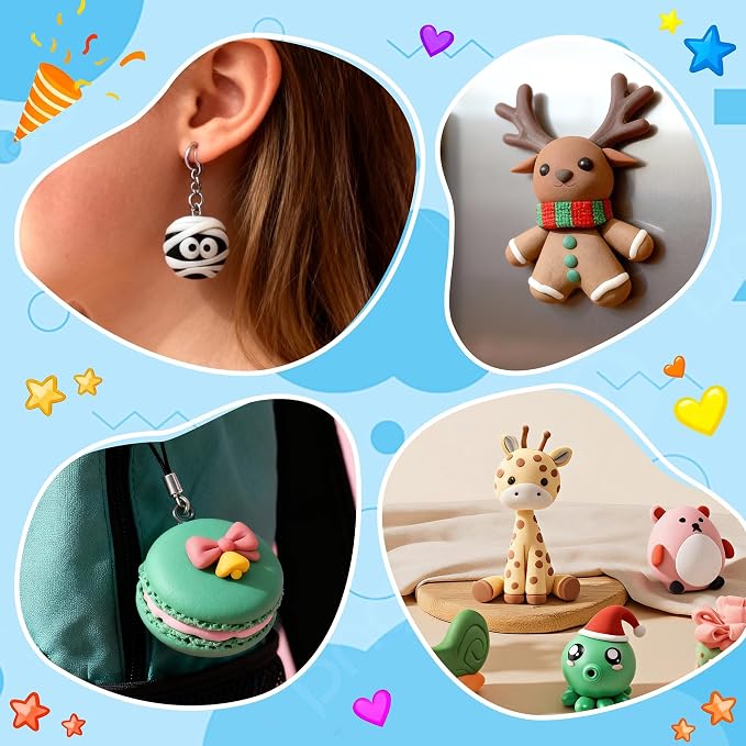 Artpar Polymer Clay Kit, 82 Colors Oven Bake Clay - Image 7