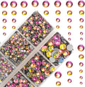 10000Pcs 2-Boxes Mixed Size Hot Fix Round Crystals Gems Glass Stones Hotfix by MASSIVE+BEADS