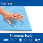 FoamRush 5" x 36" x 36" Gel Memory Foam Upholstery Square Cushion Medium Firm - Image 3