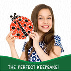 Creative Roots Mosaic Ladybug Stone, Includes 7-Inch Ceramic Stepping Stone & 6 - Image 3