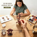 VEEBASY Tiny 3D Beaded Animal DIY Kit, Easy DIY Beading Embroidery Kit - Image 3