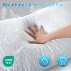 QUTOOL Cooling Pillow for Sleeping 2 Pack, Luxury Shredded Memory Foam Bed - Image 6