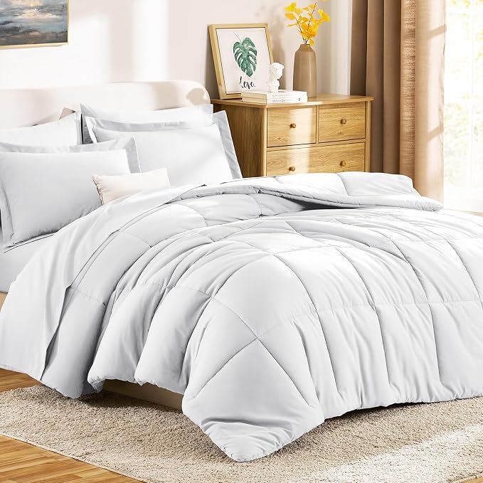 CozyLux Full Size Comforter Sets White - Image 9