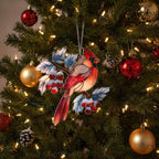 Red Cardinal Acrylic Suncatcher - Image 4