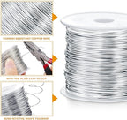 Funrous 5 Rolls 5 Size Jewelry Wire 18, 26 Gauge Copper Wire Kit Jewelry - Image 4