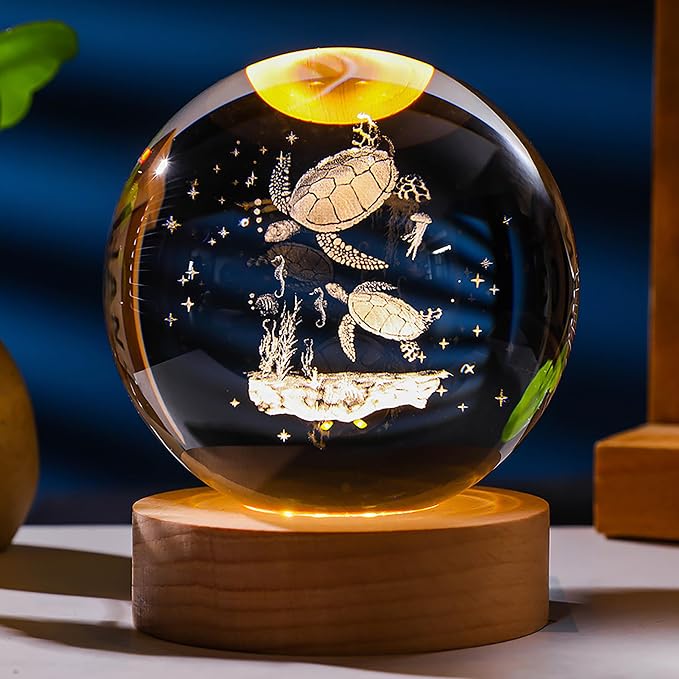 3D Sea Turtle Gifts for Women Crystals Ball by Unknown