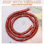 Natural Stone Heishi Beads for Necklace Making, 4 mm x 2 mm Small Flat Round - Image 2