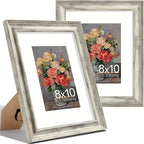 Vittanly 8x10 Picture Frames Set of 2, Ornate Vintage Photo Frame by Vittanly