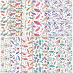 ONEART | 10 Pieces Bohemian Printed Clear PVC Vinyl Sheets, A4 Size See Through - Image 6