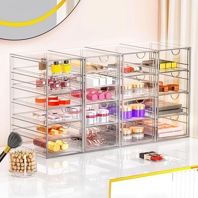 Acrylic Makeup Organizer with 19 Drawers, Storage Drawer Organizer | Bathroom - Image 6