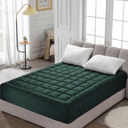 HYLEORY King Mattress Pad Quilted Fitted Mattress Protector Cooling Pillow Top - Image 7