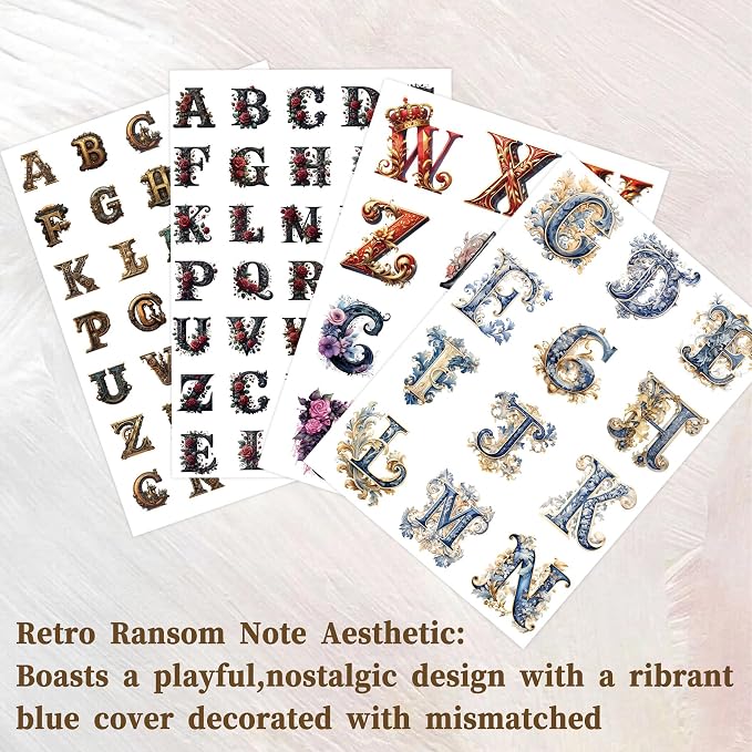 Alphabet & Number Stickers, 50 Sheets Vinyl Letters - Image 8