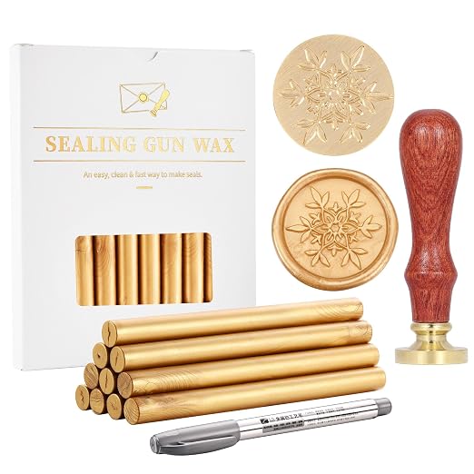 Yoption Wax Seal Kit, Snowflake Wax Seal Stamp - Image 2