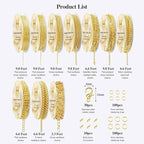 Ecoofor Gold Necklace Chains for Jewelry Making, 78.7 Feet 10 Rolls Jewelry - Image 3