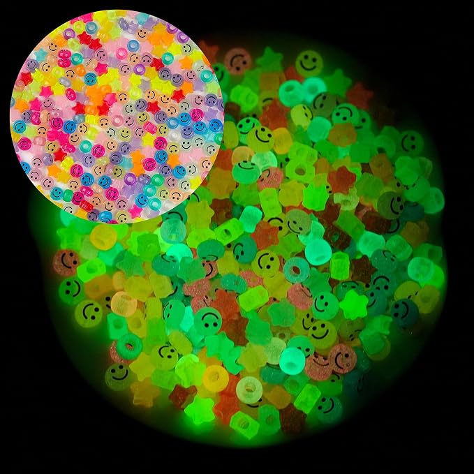800pcs Pony Beads, Kandi Beads for Bracelets Making Kit, Hair Braids Crafts - Image 2