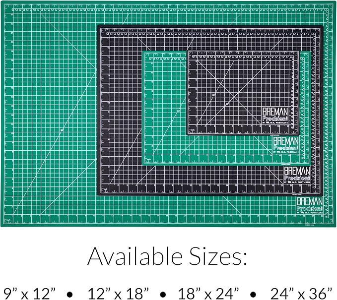 Breman Precision 18x24 Inch Self Healing Cutting Mat – 2-Sided 5-Ply PVC - Image 6