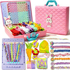 Weaving Loom for Kids & Friendship Bracelet Making Kit for Girls, Birthday by KuflooQ