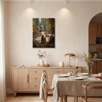 Framed Jesus Running After Lost Lamb Canvas Wall Art - Image 8