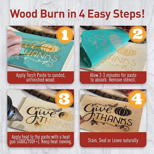 Torch Paste - The Original Wood Burning Paste | Made in USA Heat Activated - Image 7