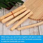 PATIKIL 4 Pcs / 10cm Wood Log Sticks, 0.6-1.2inch in Diameter Natural Driftwood - Image 4