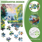 500 Pieces Puzzle for Adults, Waterside Cottage Puzzle, Recycled Cardboard - Image 3