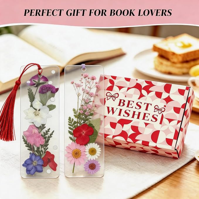 438 Pcs Dried Flower Bookmark Making Kit, DIY Craft Gift | Pressed flower craft - Image 7