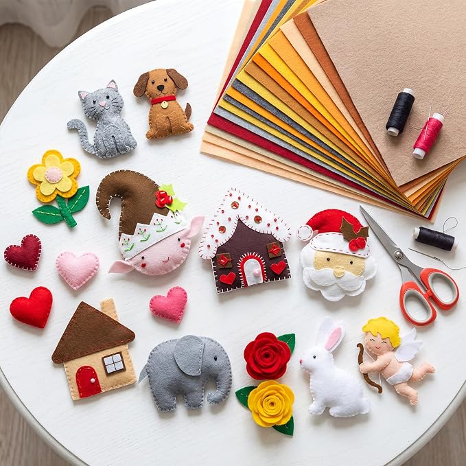 Tegeme 100 Pcs 8 x 12 Inches Felt Fabric Sheet - Image 6