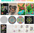 PRINA 81 Drawing Set Sketching Kit, Pro Sketch Pencils Art Supplies - Image 6