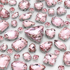 Dowarm Sew on Rhinestones 104 PCS Mixed Shapes Glass Sew on Crystals by Dowarm