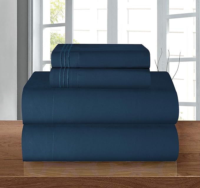 Elegant Comfort Luxury Bed Sheets Set on Amazon 1500 Premier Wrinkle, Fade and - Image 6