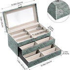 ProCase 3-layer Sunglasses Storage Organizer, 18 Slots Leather Sunglass Box - Image 5