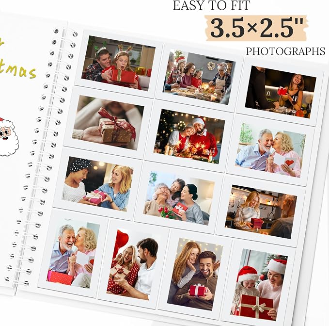 Scrapbook 12x12 Inch DIY Scrapbook Album Hardcover Kraft Paper 100 pages/50 - Image 4