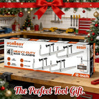 HORUSDY 4-Pack 12-Inch Bar Clamp Set, Light Duty Drop Forged Steel F Clamps - Image 9