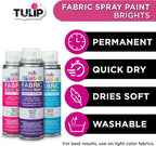 Tulip ColorShot Instant Fabric Spray Paint, Permanent Color Spray-On Fabric - Image 5
