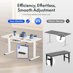 FLEXISPOT Electric Adjustable Workbench, 55x28 Inches Ergonomic Worktable - Image 2
