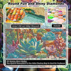 VeGuude Diamond Art Kits for Adults, Succulent Plants Diamond Paintings Kits - Image 4