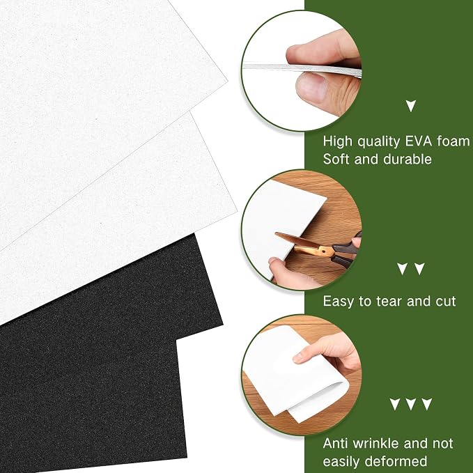 Innconee 20 Pcs 3mm Embroidery Foam EVA Foam Sheets - Image 4
