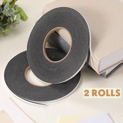 Tatuo 2 Rolls Double Sided Foam Tape PE Foam Tape Sponge Soft Mounting Adhesive - Image 4