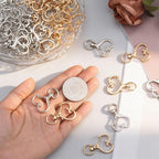 24 PCS Swivel Keychain Clasps, Heavy Duty Heart Shaped Spring Snap Clips - Image 4